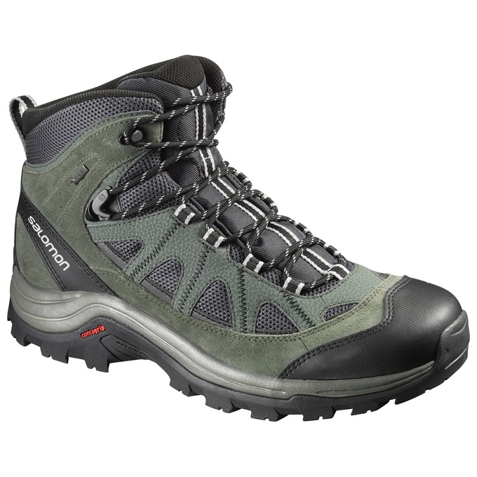 Salomon AUTHENTIC LTR GTX® Botas De Montaña Hombre - Verde Oliva / Negras - Colombia (46259-CHQA)